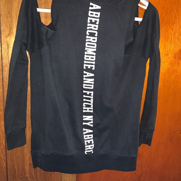 Abercrombie & Fitch Black/white sweatshirt - Picture 2 of 2